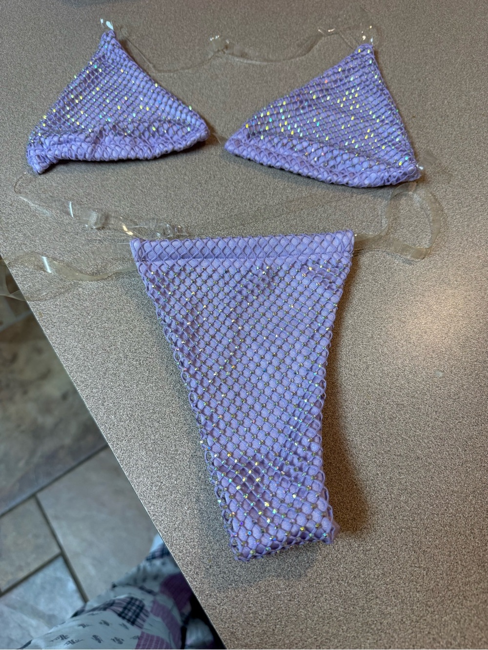 Lavender Sparkle bikini from Kokonut in XS